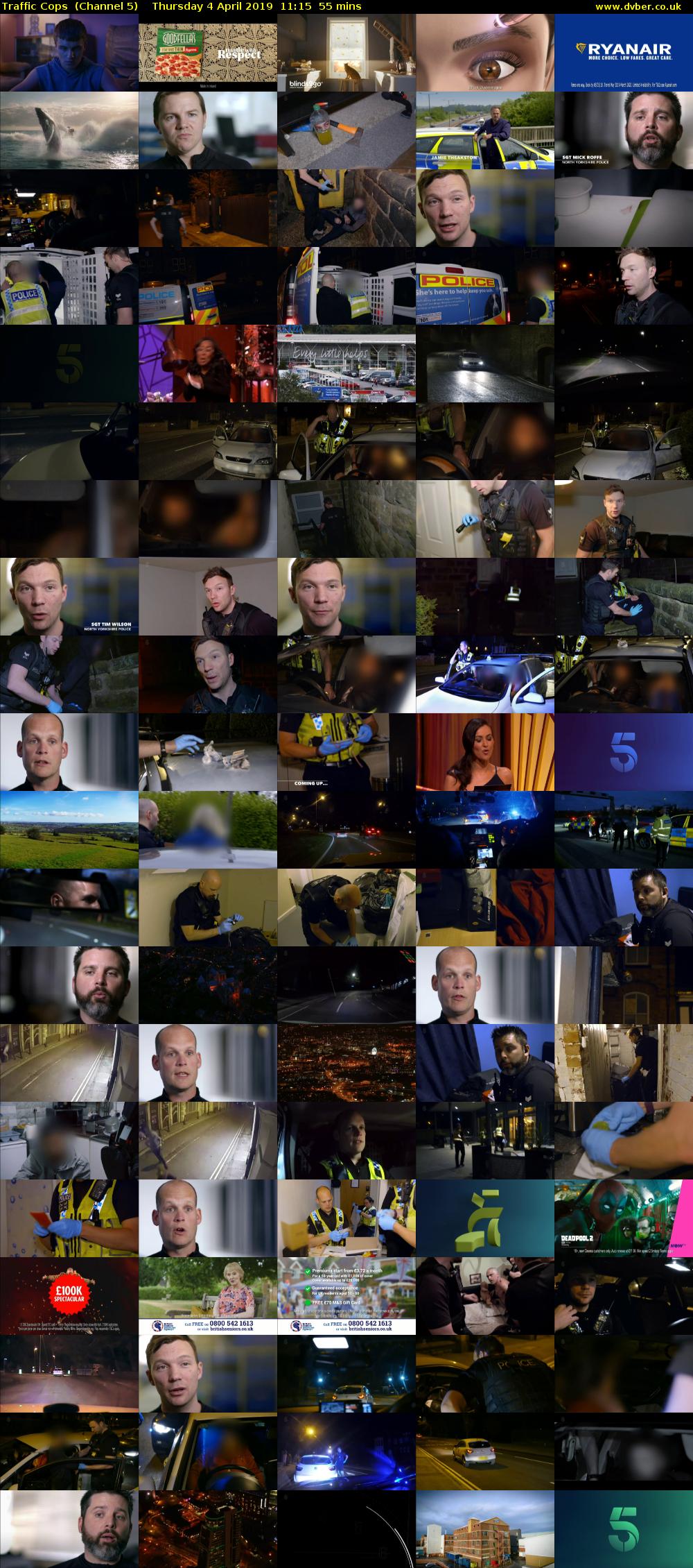 Traffic Cops  (Channel 5) Thursday 4 April 2019 11:15 - 12:10