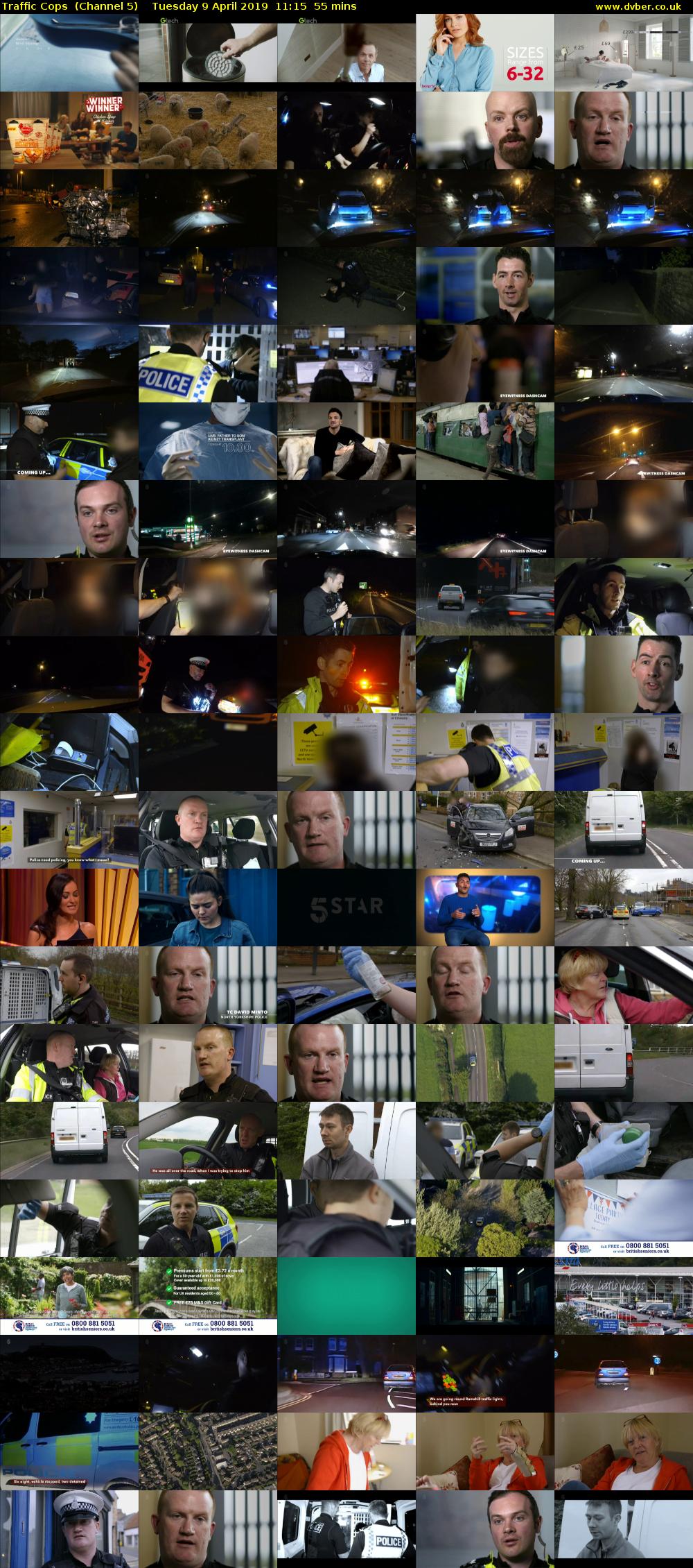 Traffic Cops  (Channel 5) Tuesday 9 April 2019 11:15 - 12:10