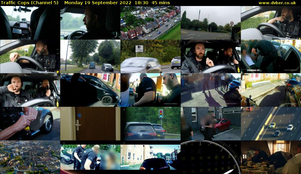Traffic Cops (Channel 5) Monday 19 September 2022 18:30 - 19:15