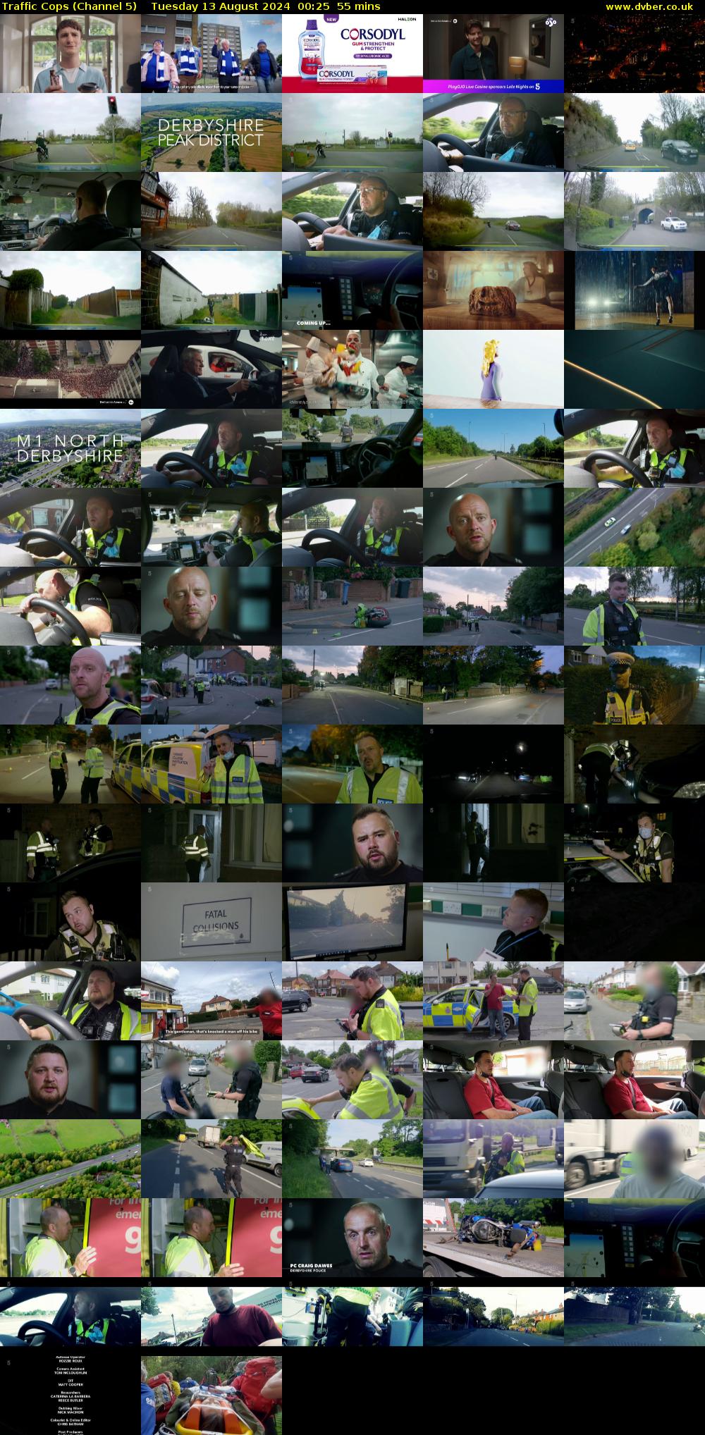 Traffic Cops (Channel 5) Tuesday 13 August 2024 00:25 - 01:20