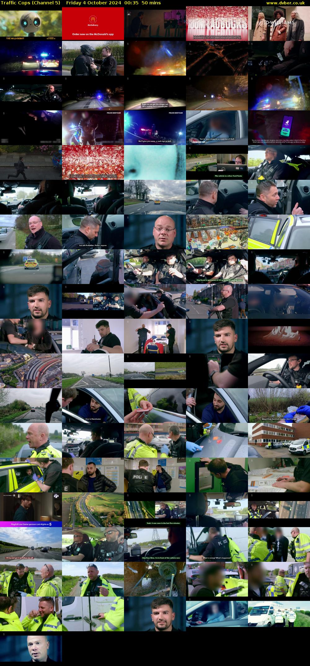 Traffic Cops (Channel 5) Friday 4 October 2024 00:35 - 01:25