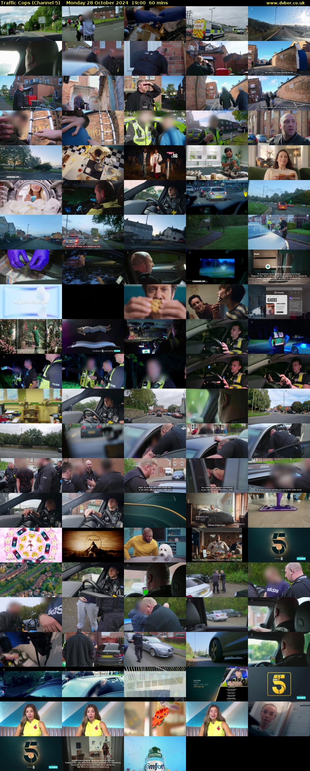 Traffic Cops (Channel 5) Monday 28 October 2024 19:00 - 20:00
