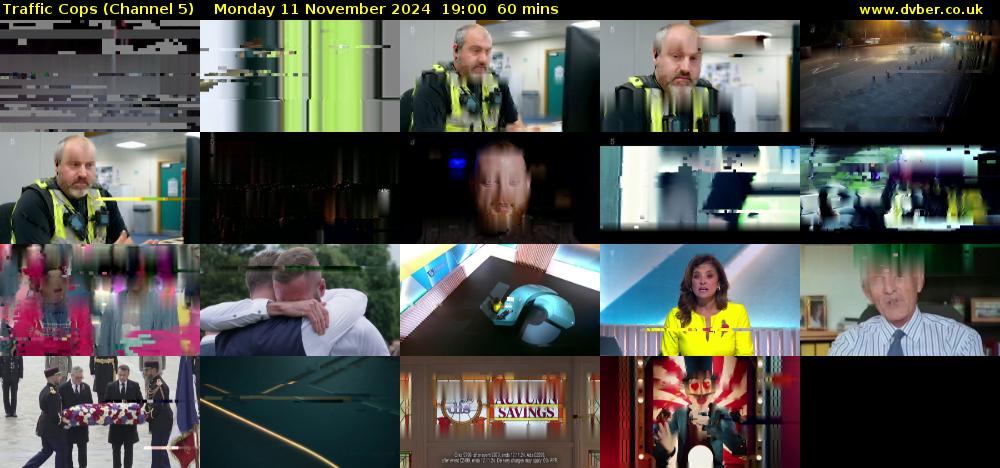 Traffic Cops (Channel 5) Monday 11 November 2024 19:00 - 20:00