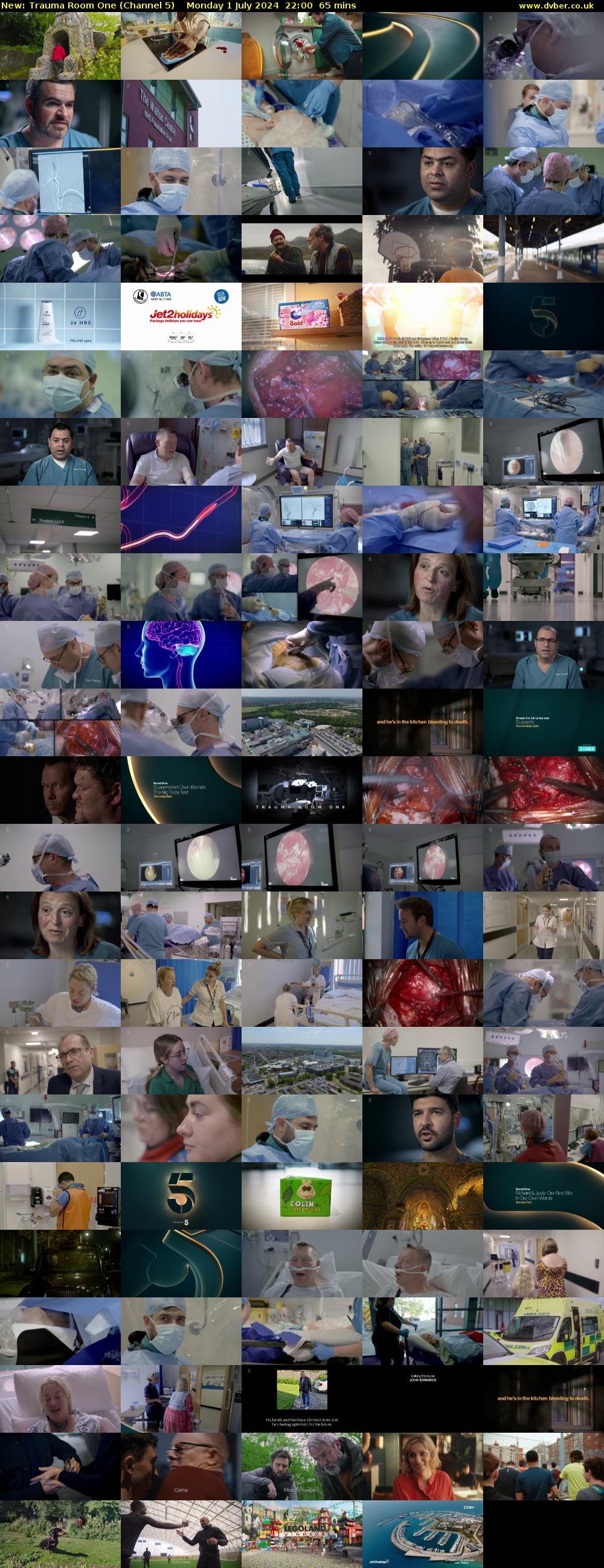 Trauma Room One (Channel 5) Monday 1 July 2024 22:00 - 23:05
