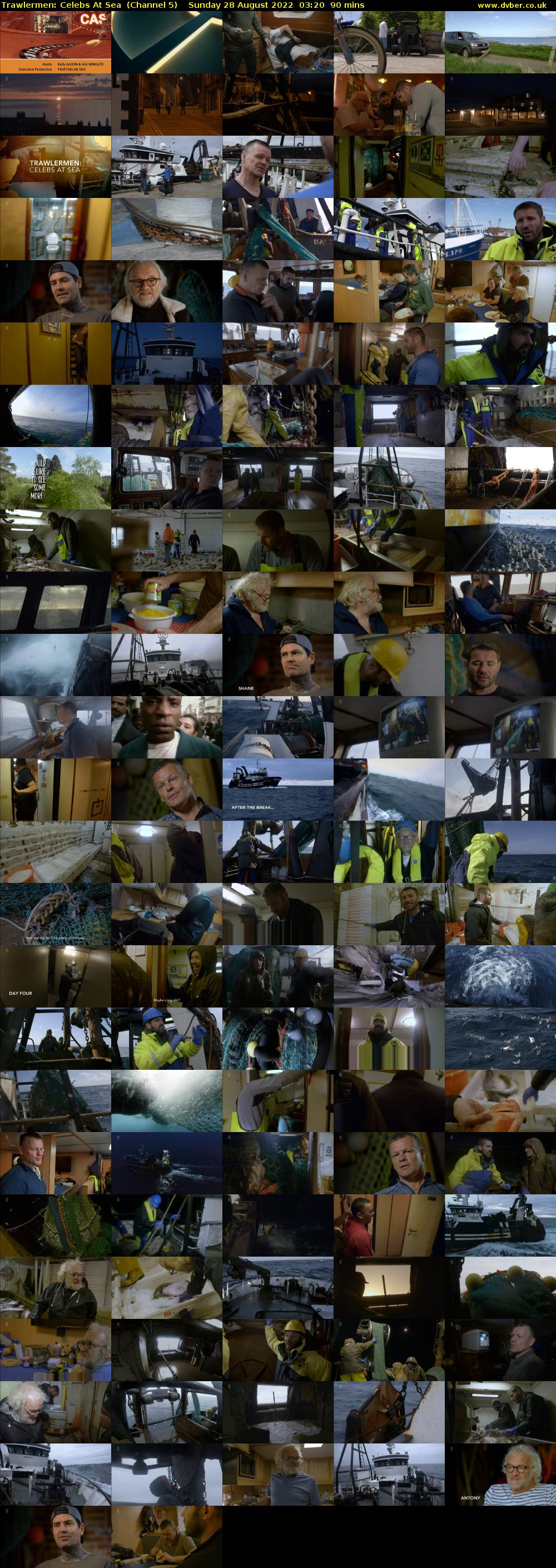 Trawlermen: Celebs At Sea  (Channel 5) Sunday 28 August 2022 03:20 - 04:50