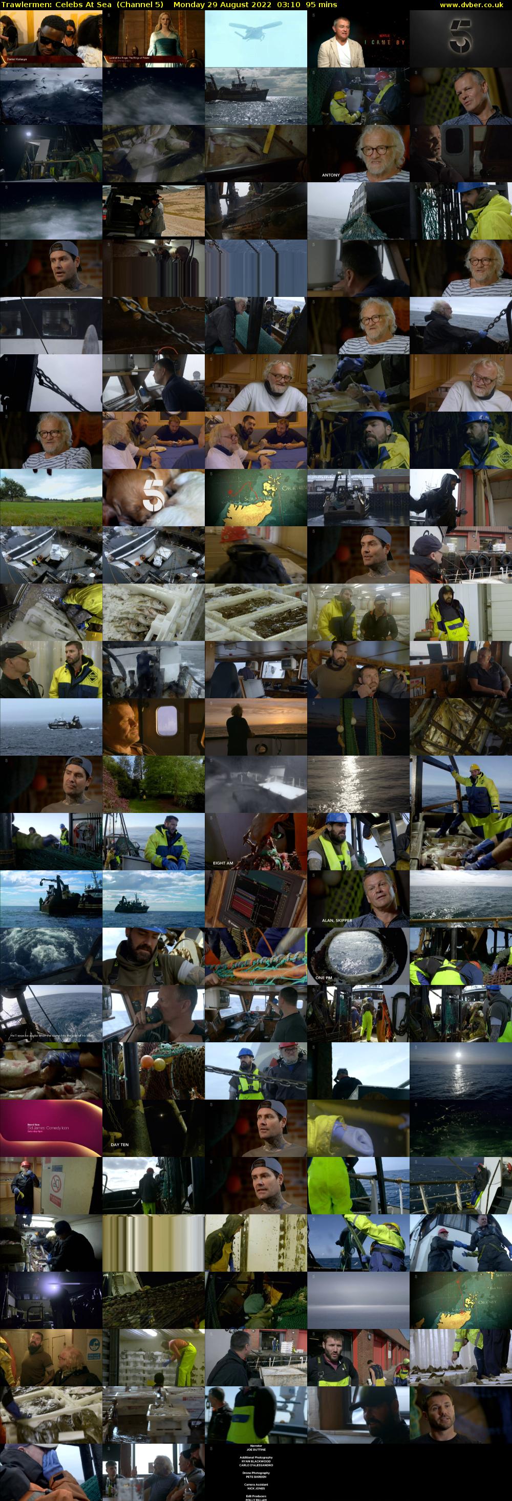 Trawlermen: Celebs At Sea  (Channel 5) Monday 29 August 2022 03:10 - 04:45