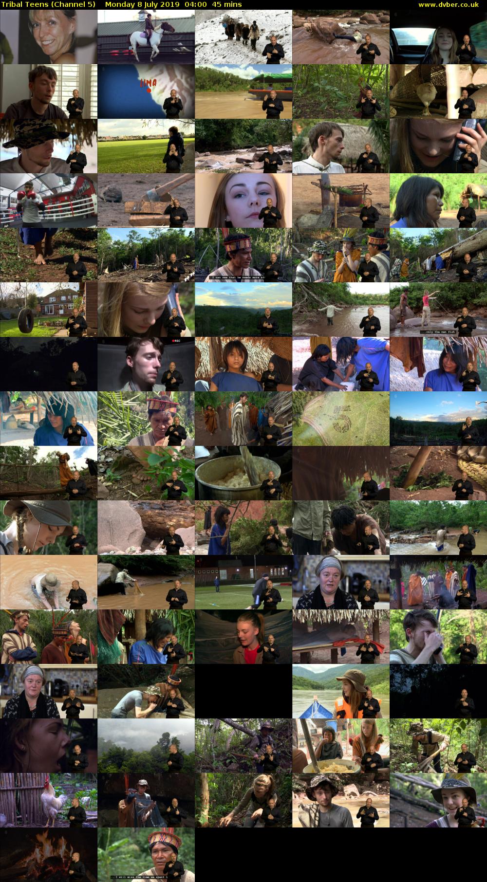 Tribal Teens (Channel 5) Monday 8 July 2019 04:00 - 04:45