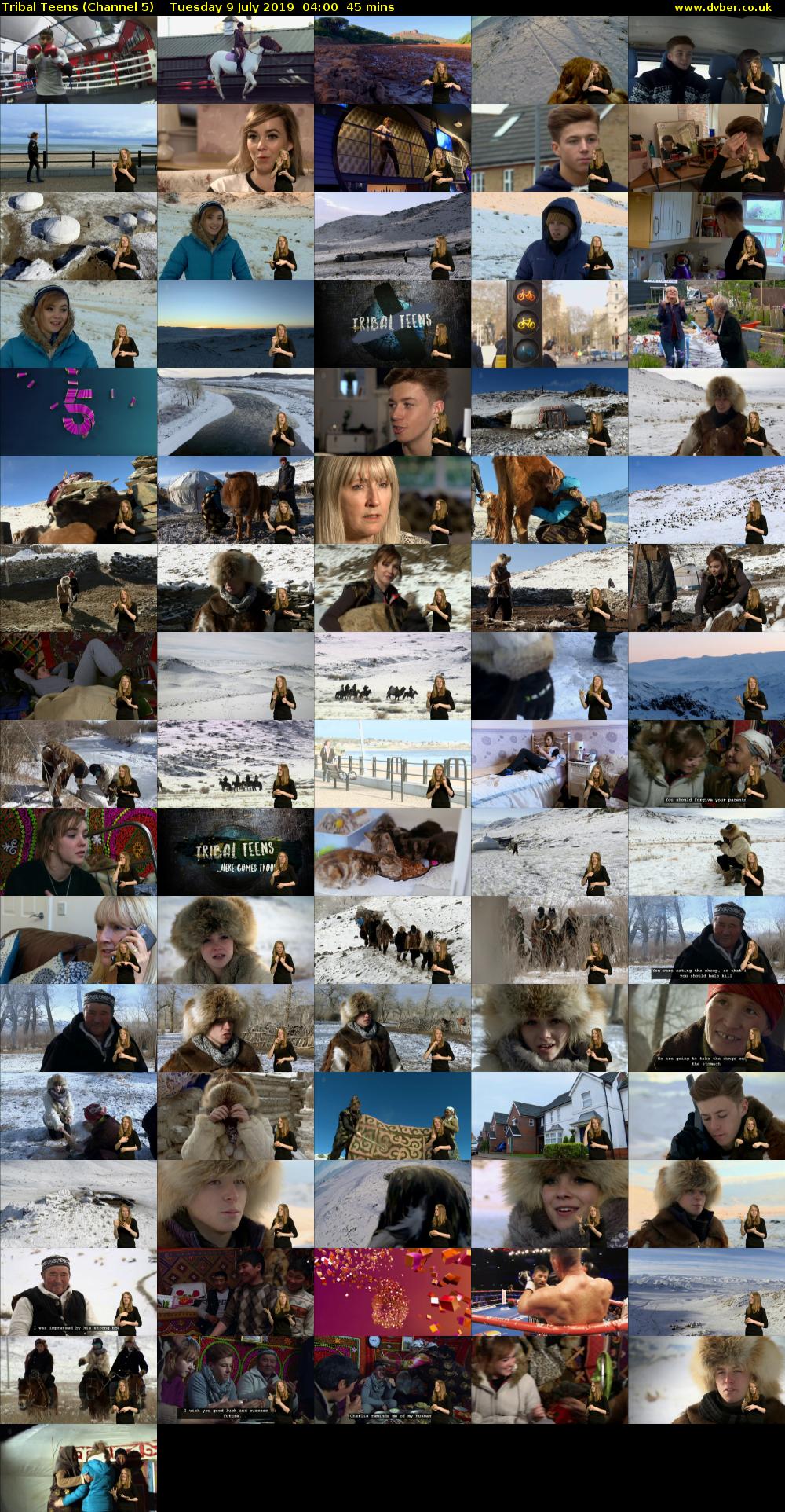 Tribal Teens (Channel 5) Tuesday 9 July 2019 04:00 - 04:45