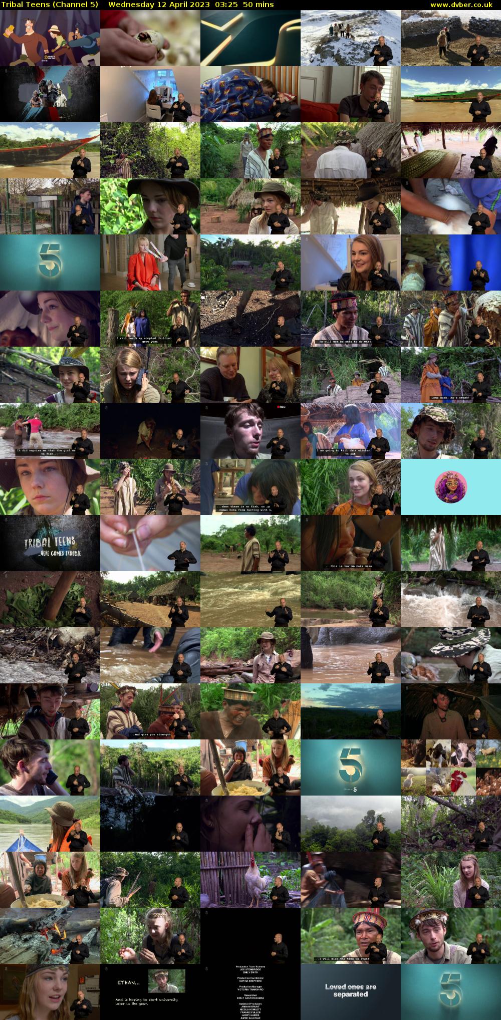 Tribal Teens (Channel 5) Wednesday 12 April 2023 03:25 - 04:15