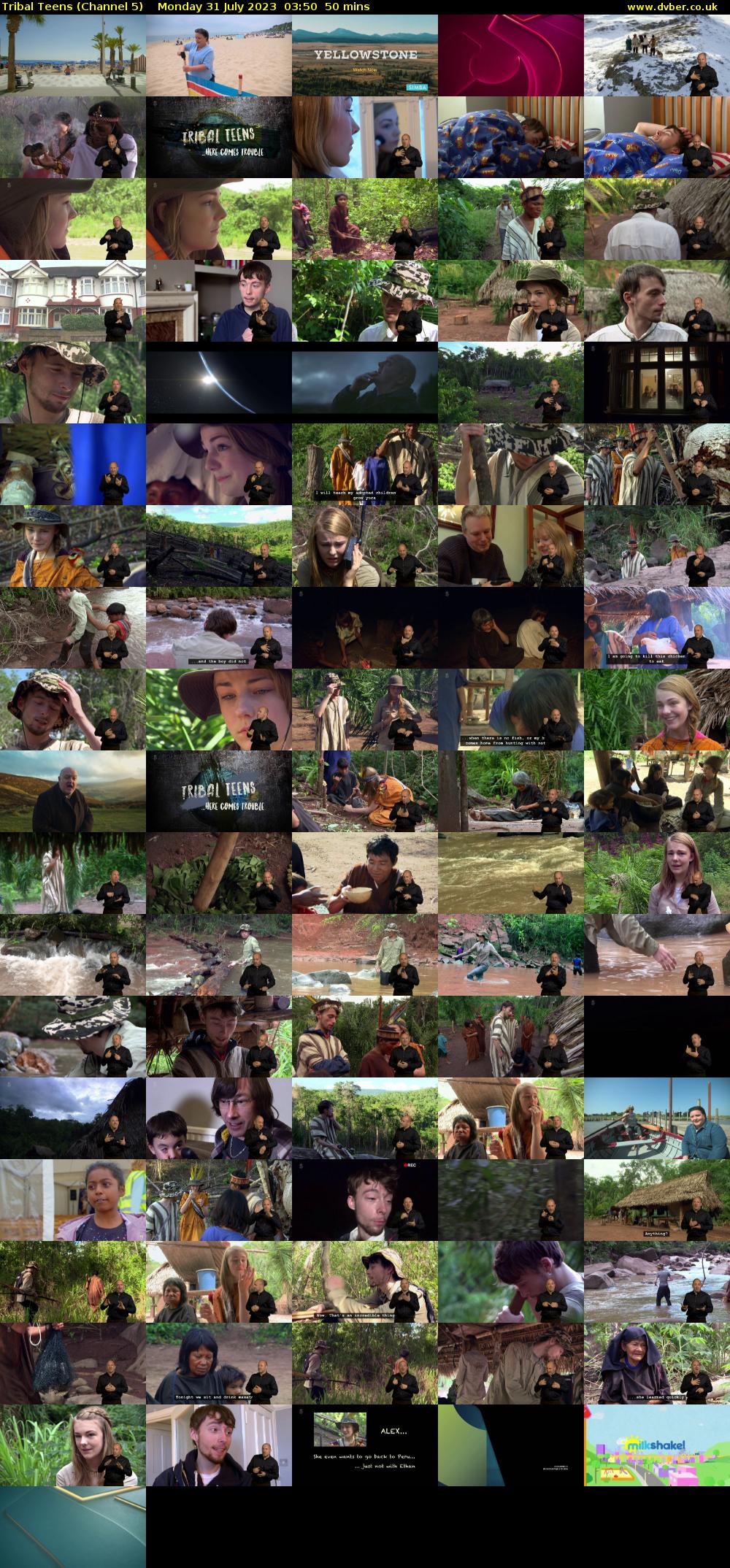 Tribal Teens (Channel 5) Monday 31 July 2023 03:50 - 04:40