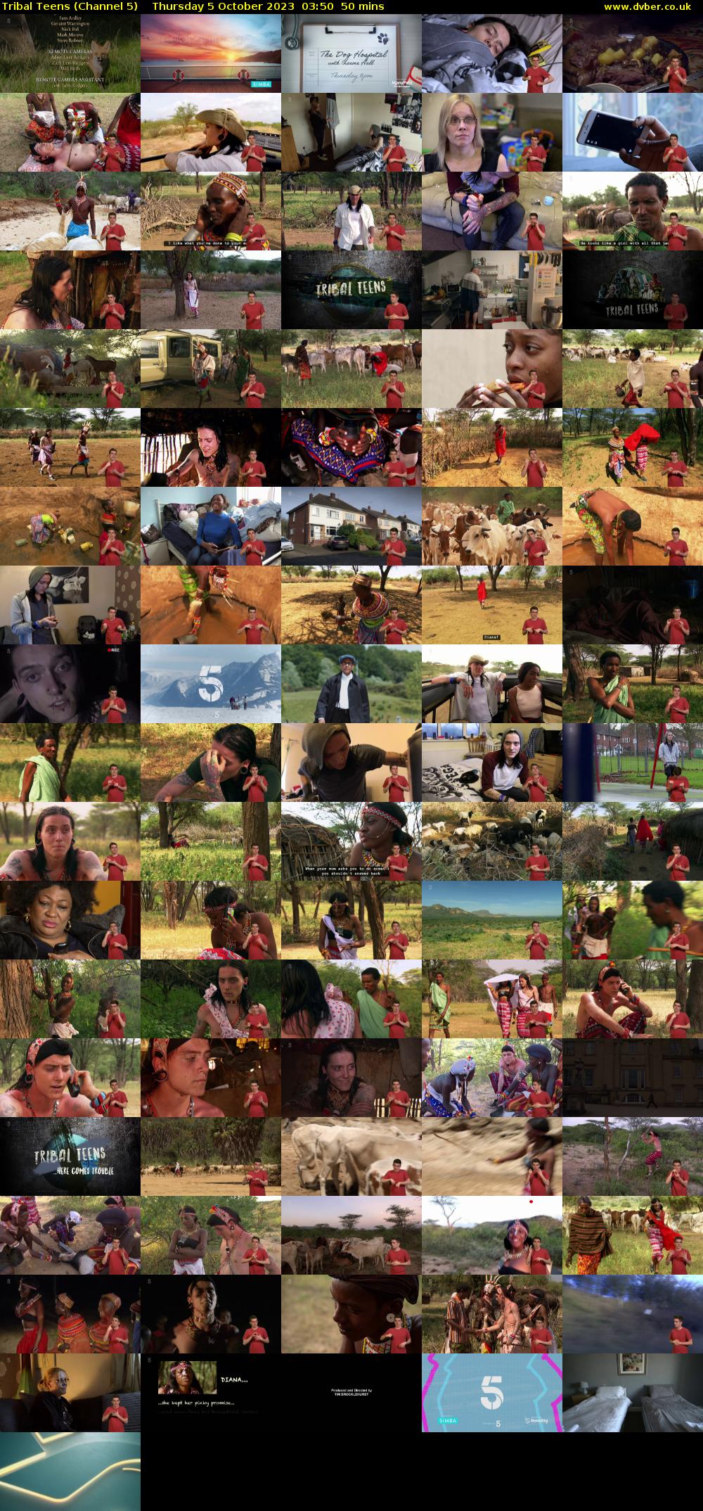 Tribal Teens (Channel 5) Thursday 5 October 2023 03:50 - 04:40