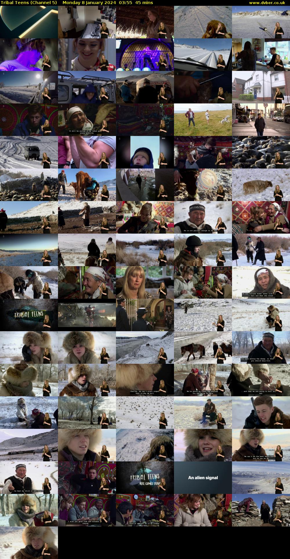 Tribal Teens (Channel 5) Monday 8 January 2024 03:55 - 04:40