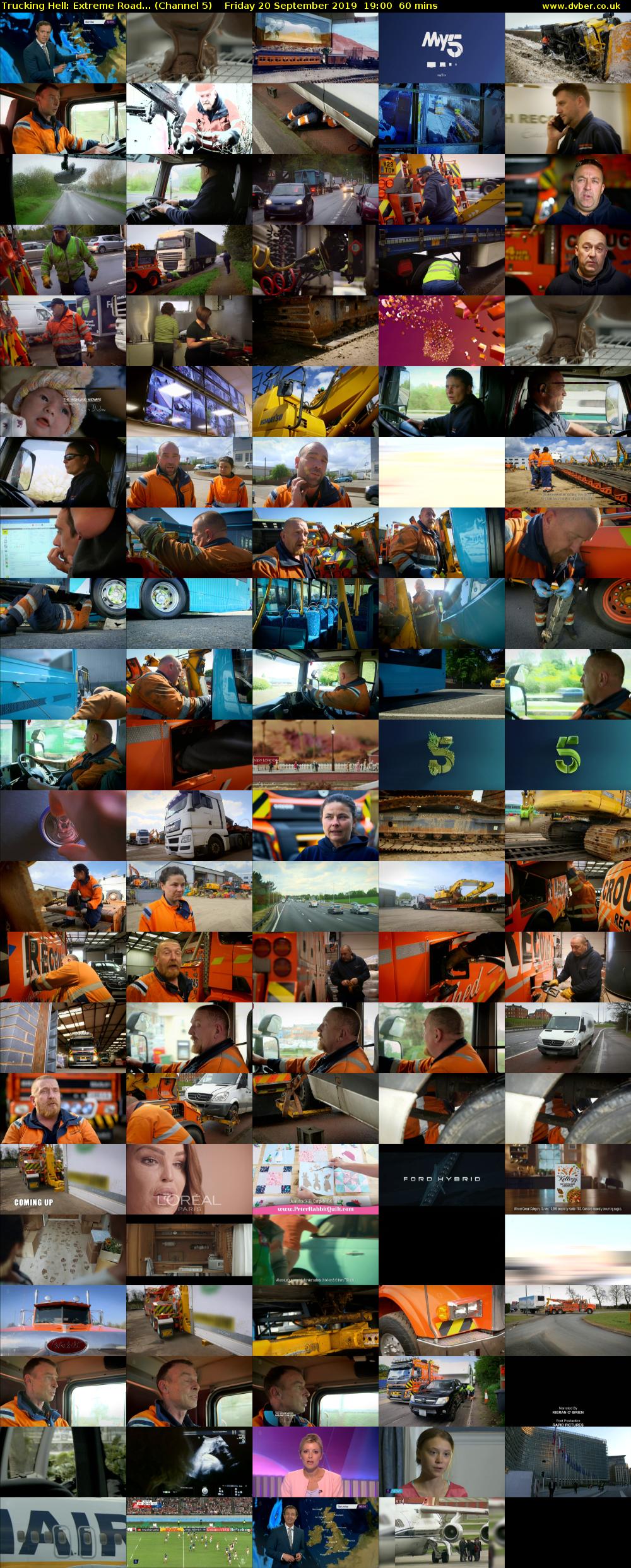 Trucking Hell: Extreme Road... (Channel 5) Friday 20 September 2019 19:00 - 20:00