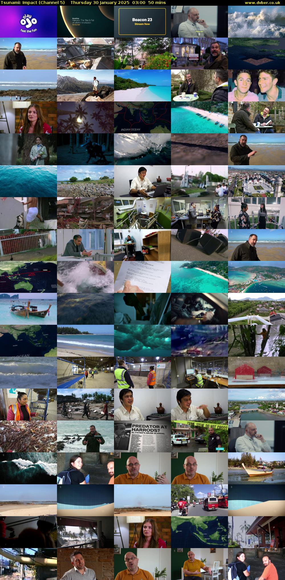 Tsunami: Impact (Channel 5) Thursday 30 January 2025 03:00 - 03:50