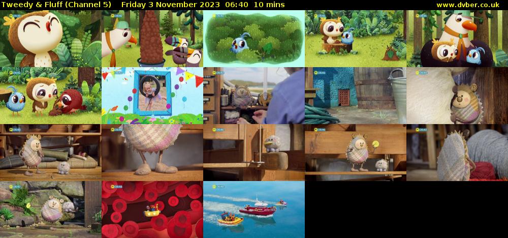 Tweedy & Fluff (Channel 5) Friday 3 November 2023 06:40 - 06:50