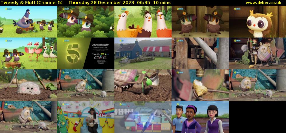 Tweedy & Fluff (Channel 5) Thursday 28 December 2023 06:35 - 06:45