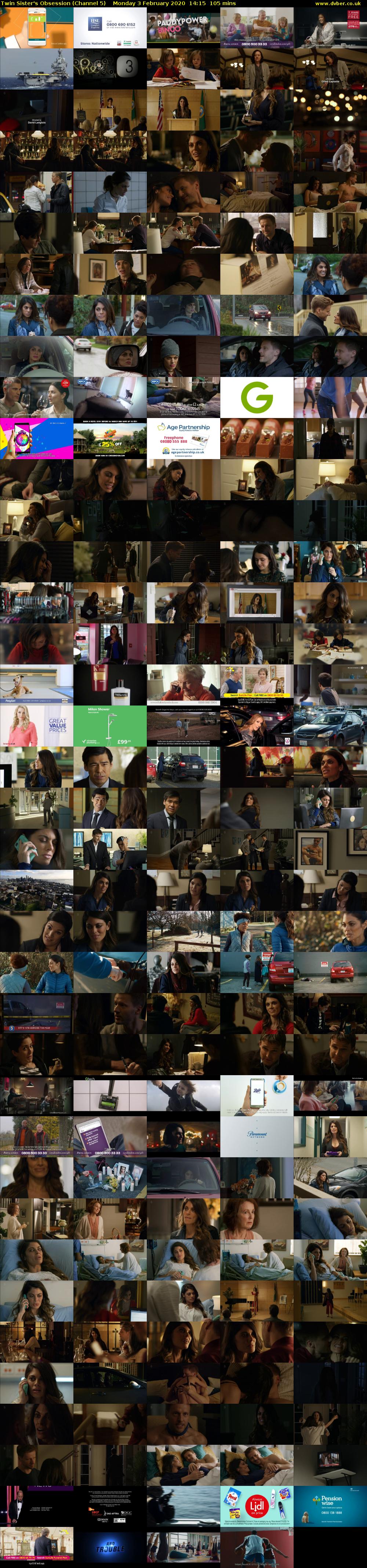 Twin Sister's Obsession (Channel 5) Monday 3 February 2020 14:15 - 16:00