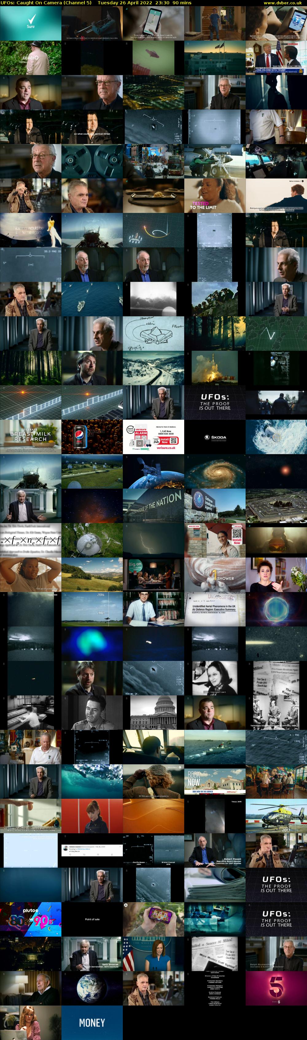 UFOs: Caught On Camera (Channel 5) Tuesday 26 April 2022 23:30 - 01:00