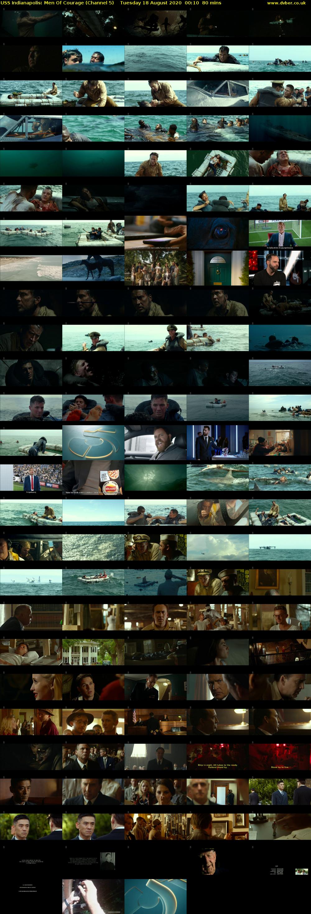 USS Indianapolis: Men Of Courage (Channel 5) Tuesday 18 August 2020 00:10 - 01:30