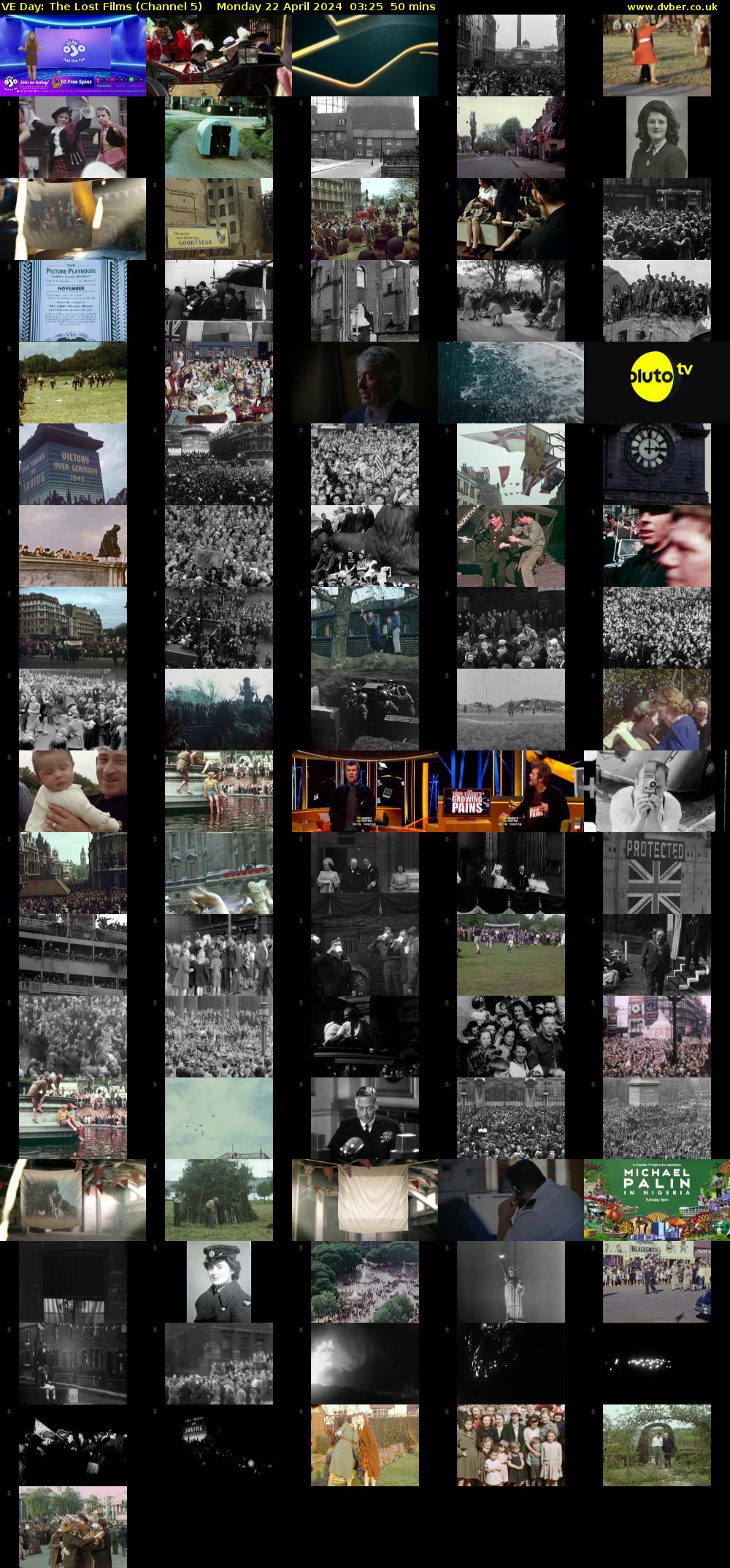 VE Day: The Lost Films (Channel 5) Monday 22 April 2024 03:25 - 04:15