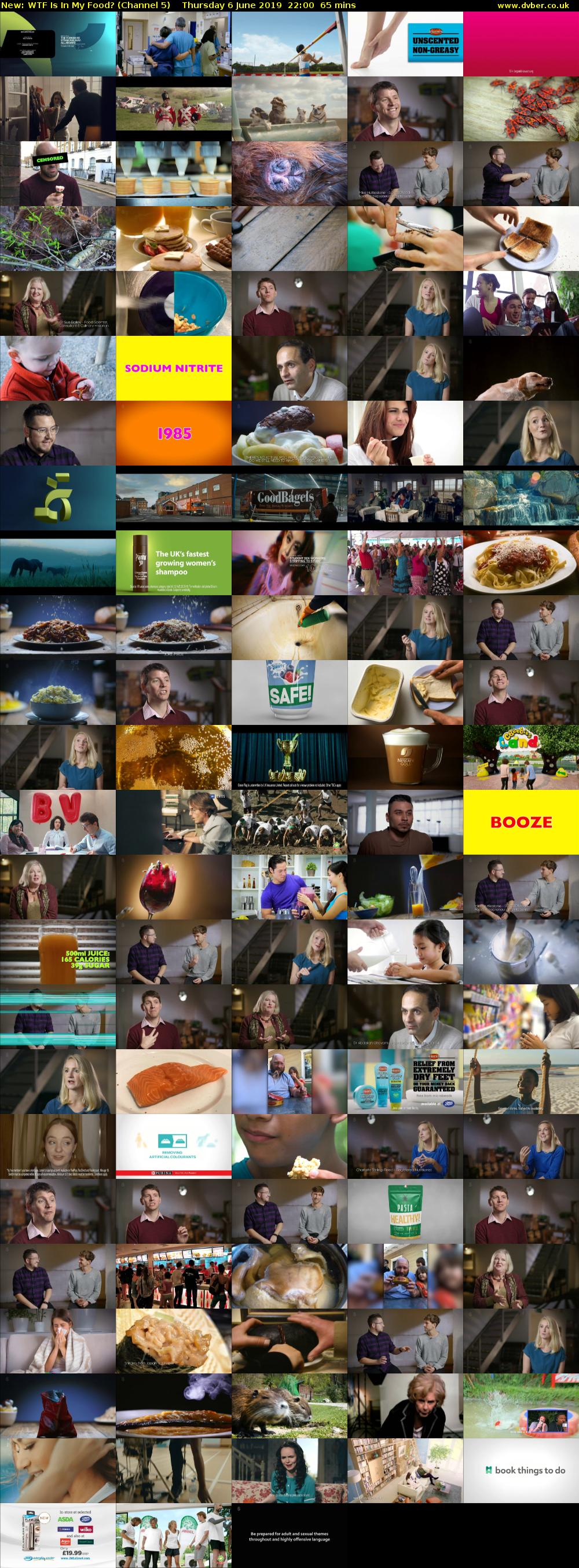 WTF Is In My Food? (Channel 5) Thursday 6 June 2019 22:00 - 23:05