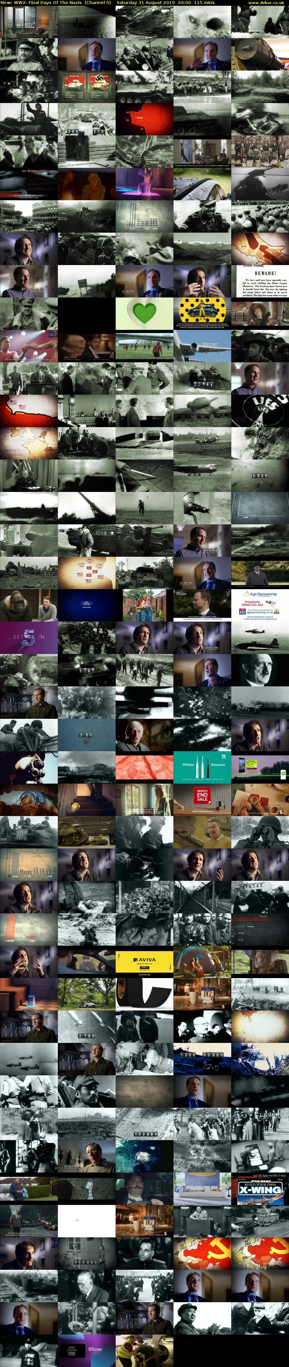 WW2: Final Days Of The Nazis (Channel 5) Saturday 31 August 2019 20:00 - 21:55