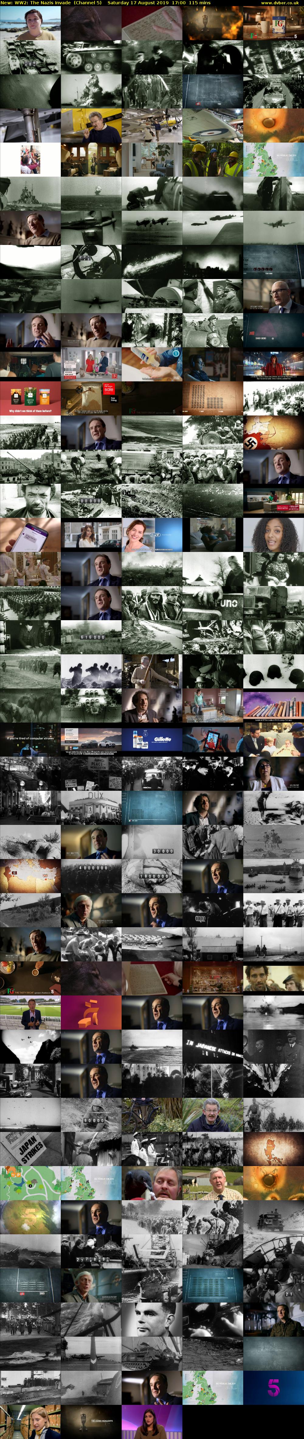 WW2: The Nazis Invade (Channel 5) Saturday 17 August 2019 17:00 - 18:55