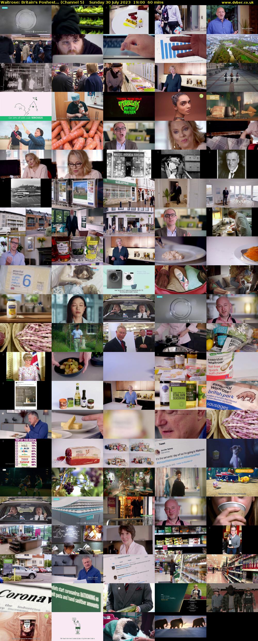 Waitrose: Britain's Poshest... (Channel 5) Sunday 30 July 2023 19:00 - 20:00
