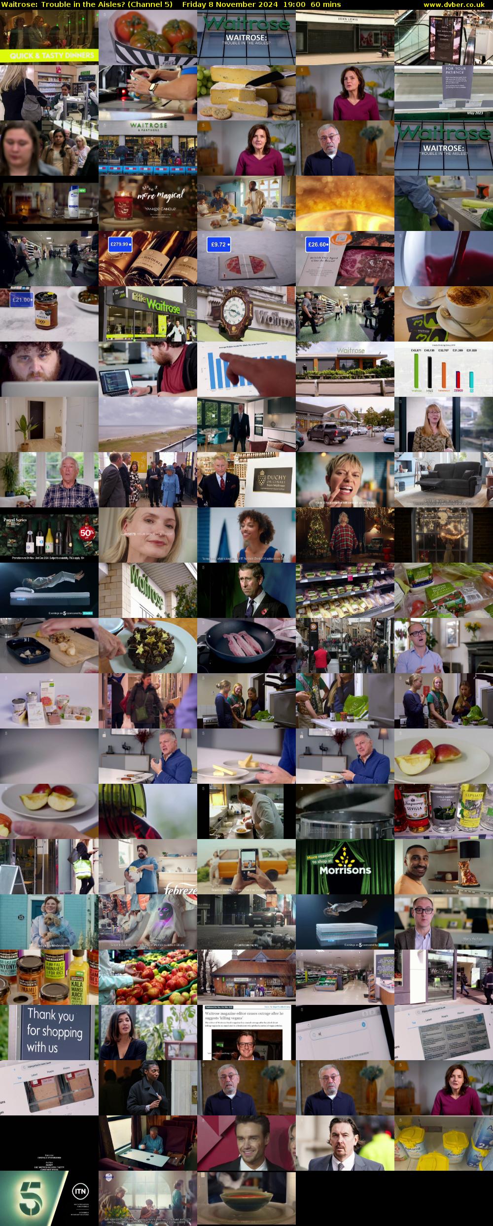 Waitrose: Trouble in the Aisles? (Channel 5) Friday 8 November 2024 19:00 - 20:00