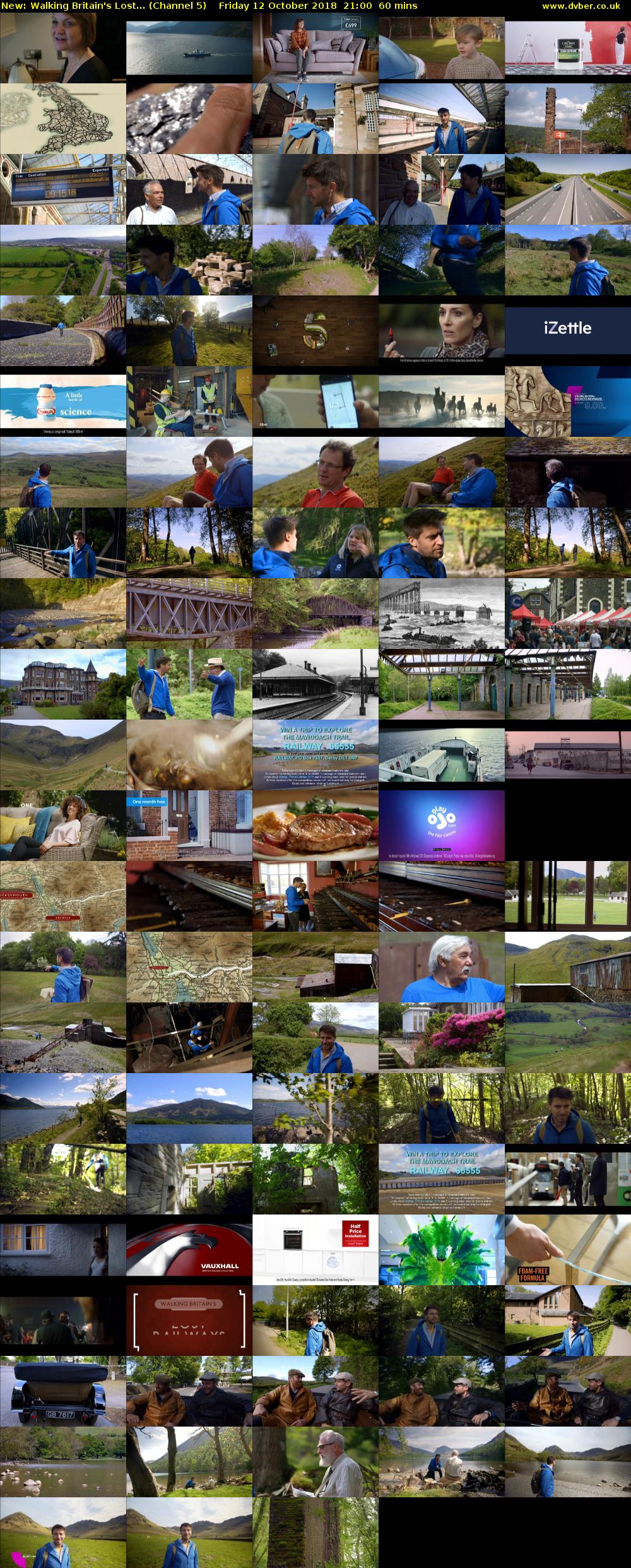 Walking Britain's Lost... (Channel 5) Friday 12 October 2018 21:00 - 22:00