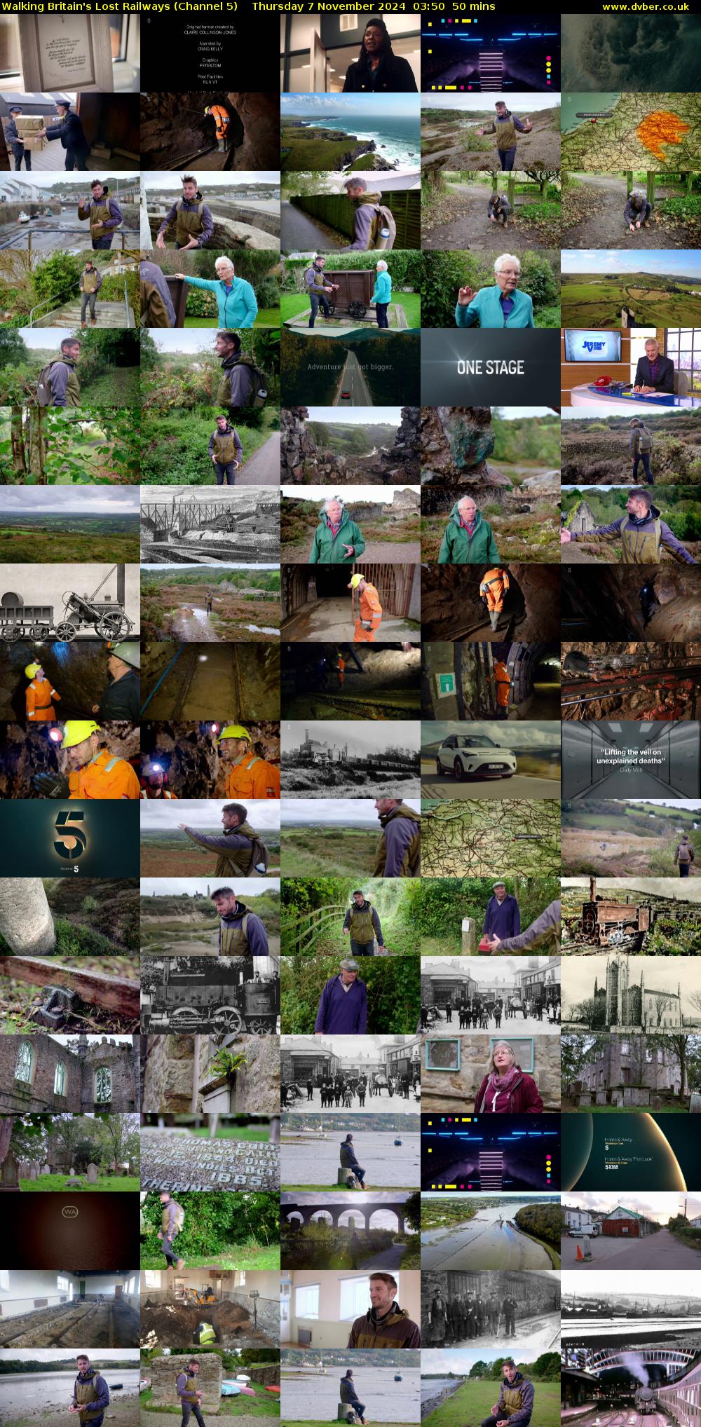 Walking Britain's Lost Railways (Channel 5) Thursday 7 November 2024 03:50 - 04:40