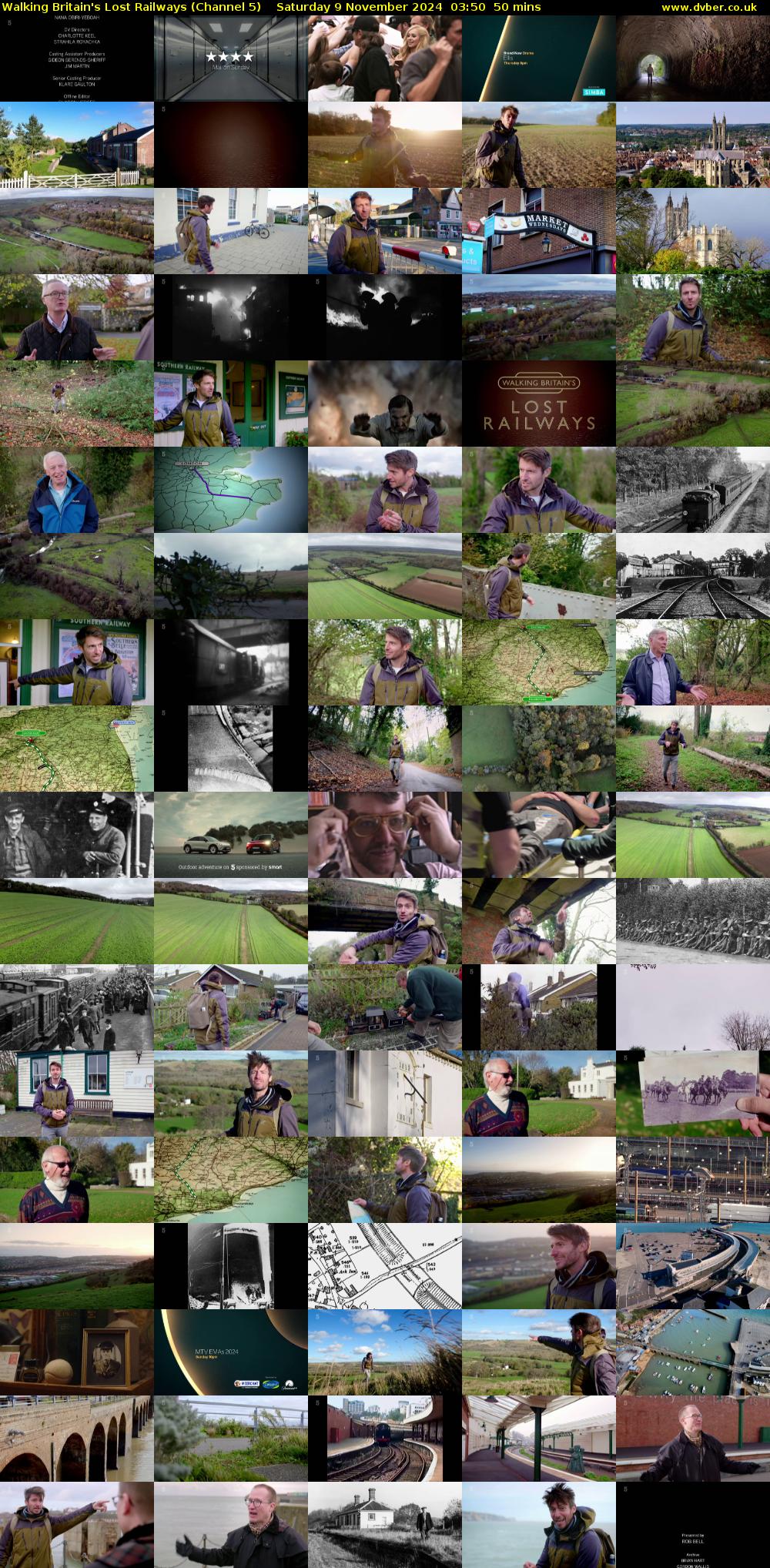 Walking Britain's Lost Railways (Channel 5) Saturday 9 November 2024 03:50 - 04:40