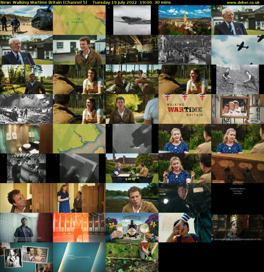 Walking Wartime Britain (Channel 5) Tuesday 19 July 2022 19:00 - 19:30