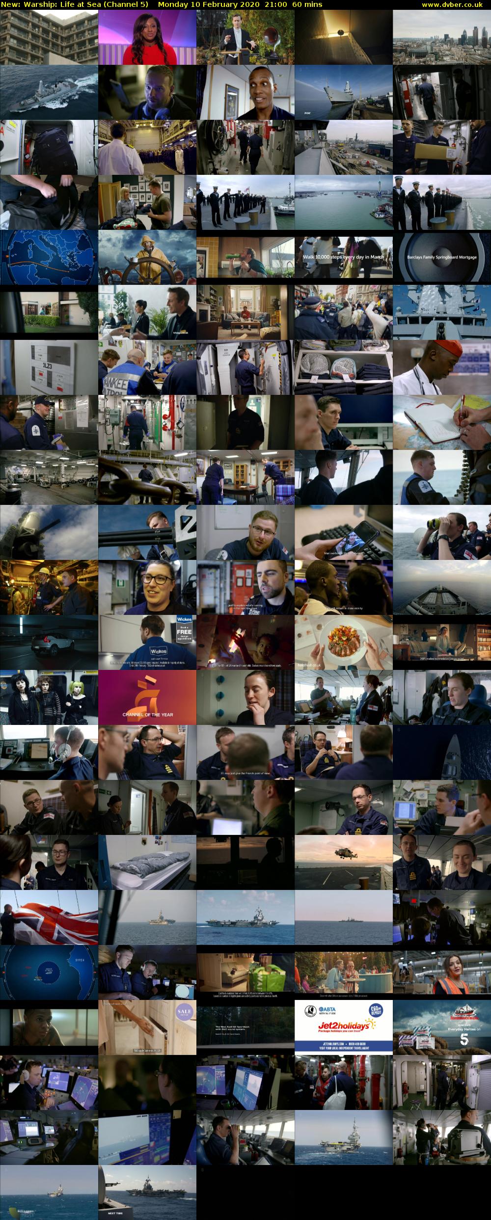 Warship: Life at Sea (Channel 5) Monday 10 February 2020 21:00 - 22:00