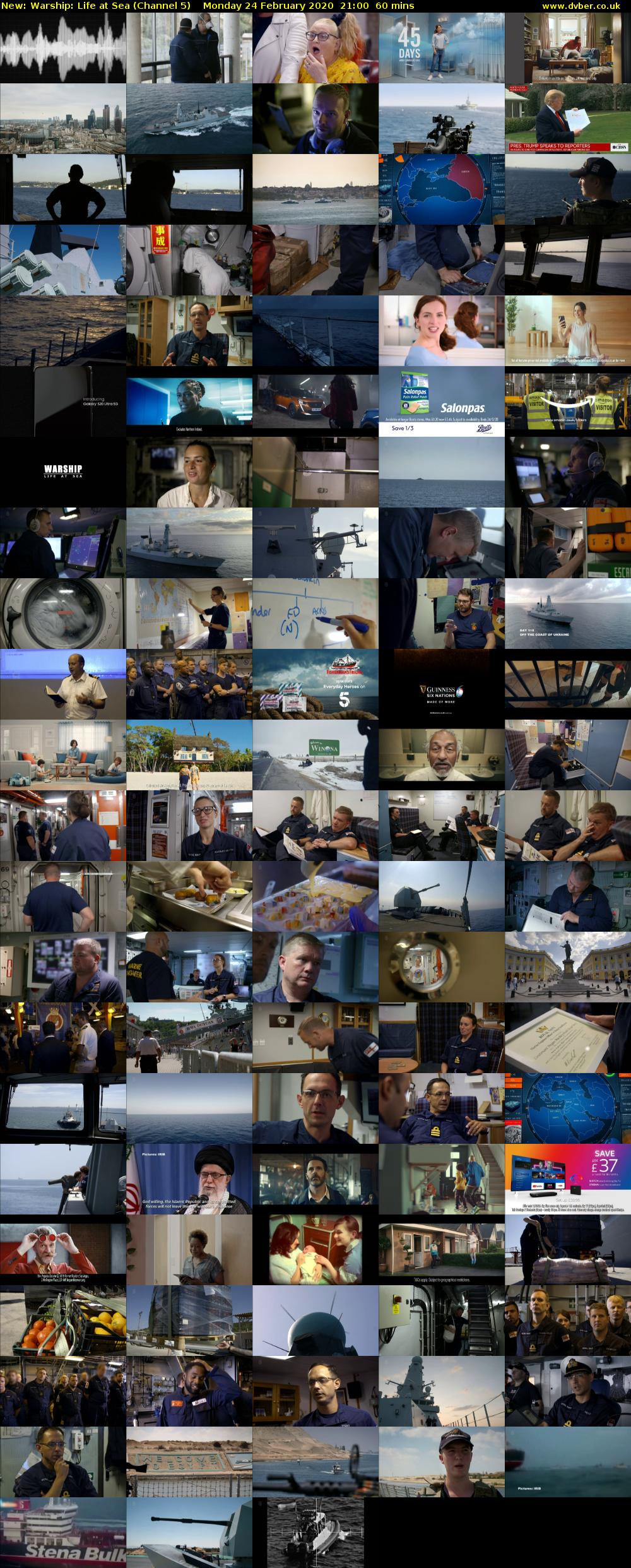 Warship: Life at Sea (Channel 5) Monday 24 February 2020 21:00 - 22:00