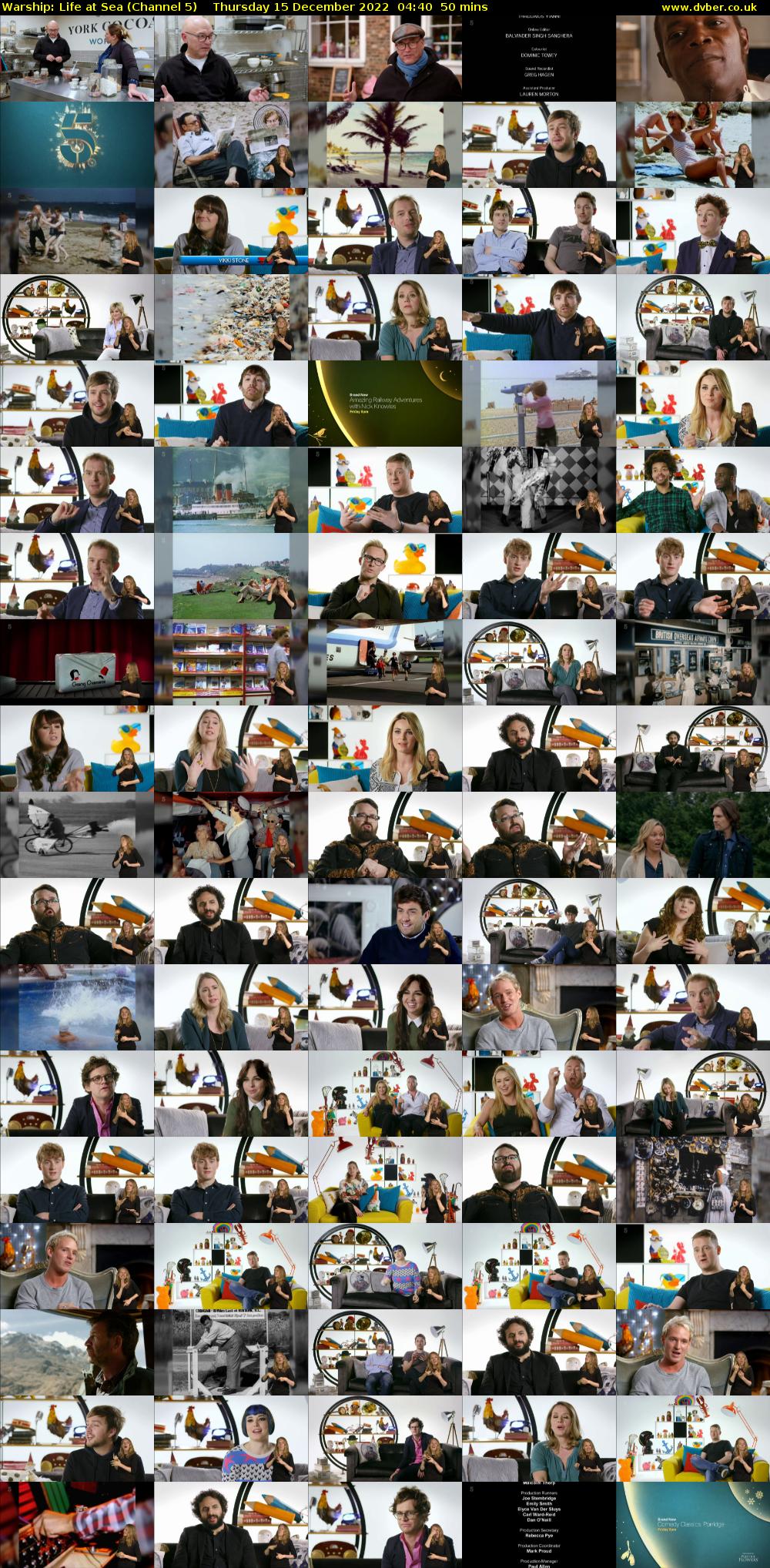 Warship: Life at Sea (Channel 5) Thursday 15 December 2022 04:40 - 05:30