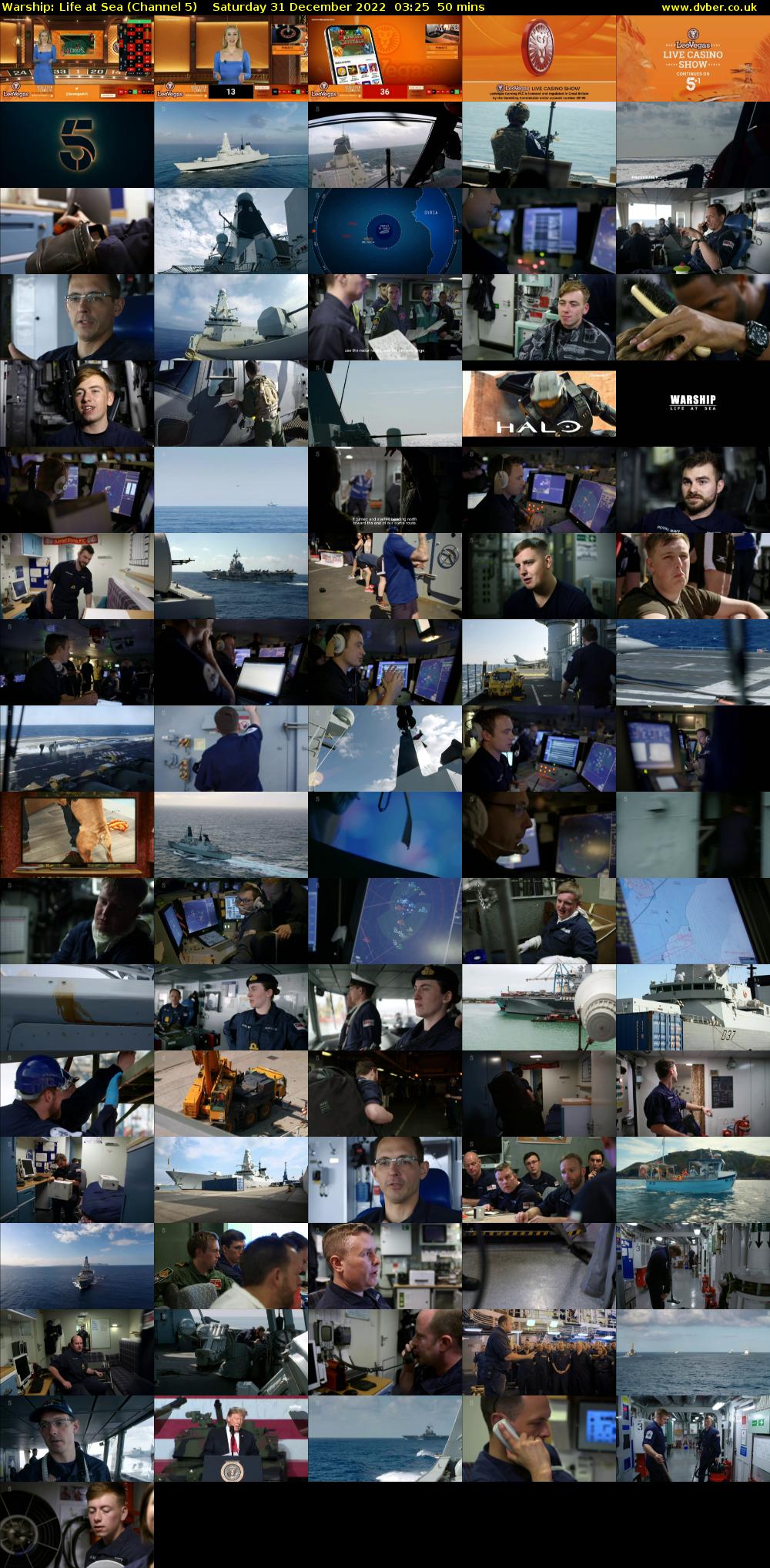 Warship: Life at Sea (Channel 5) Saturday 31 December 2022 03:25 - 04:15