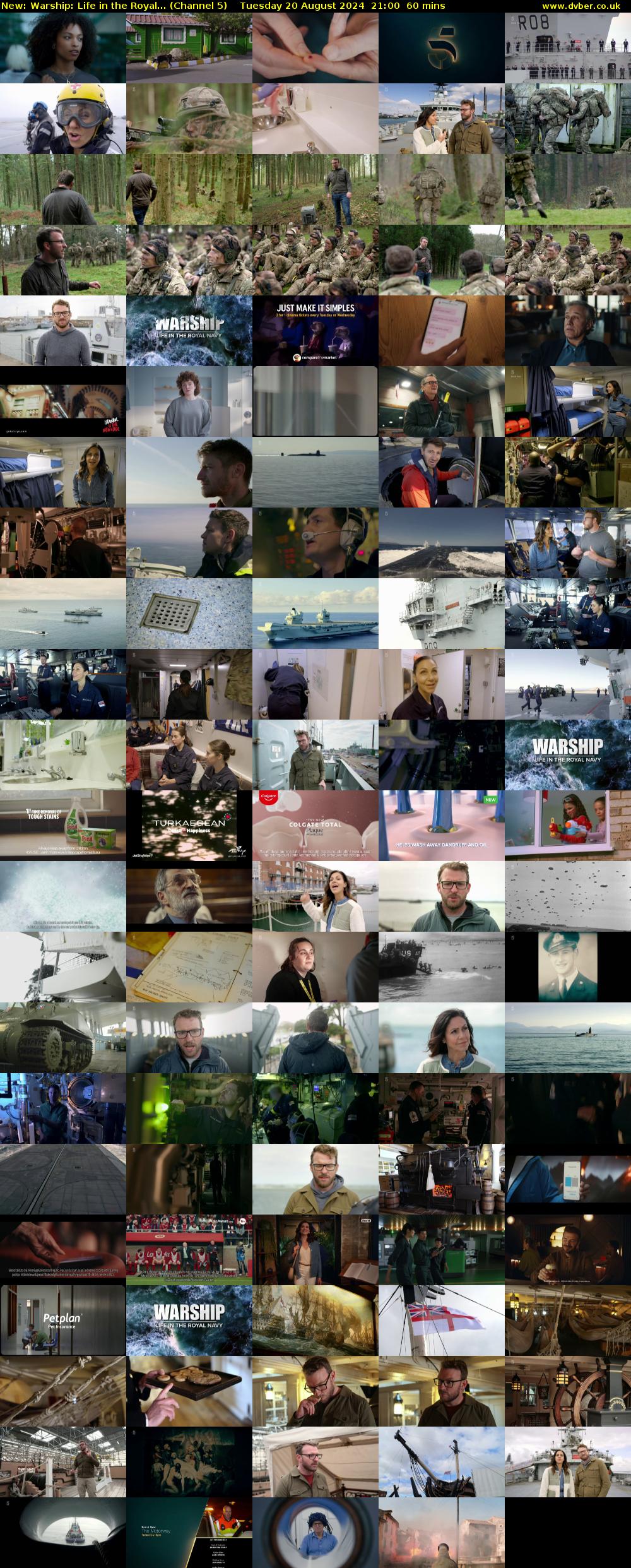 Warship: Life in the Royal... (Channel 5) Tuesday 20 August 2024 21:00 - 22:00