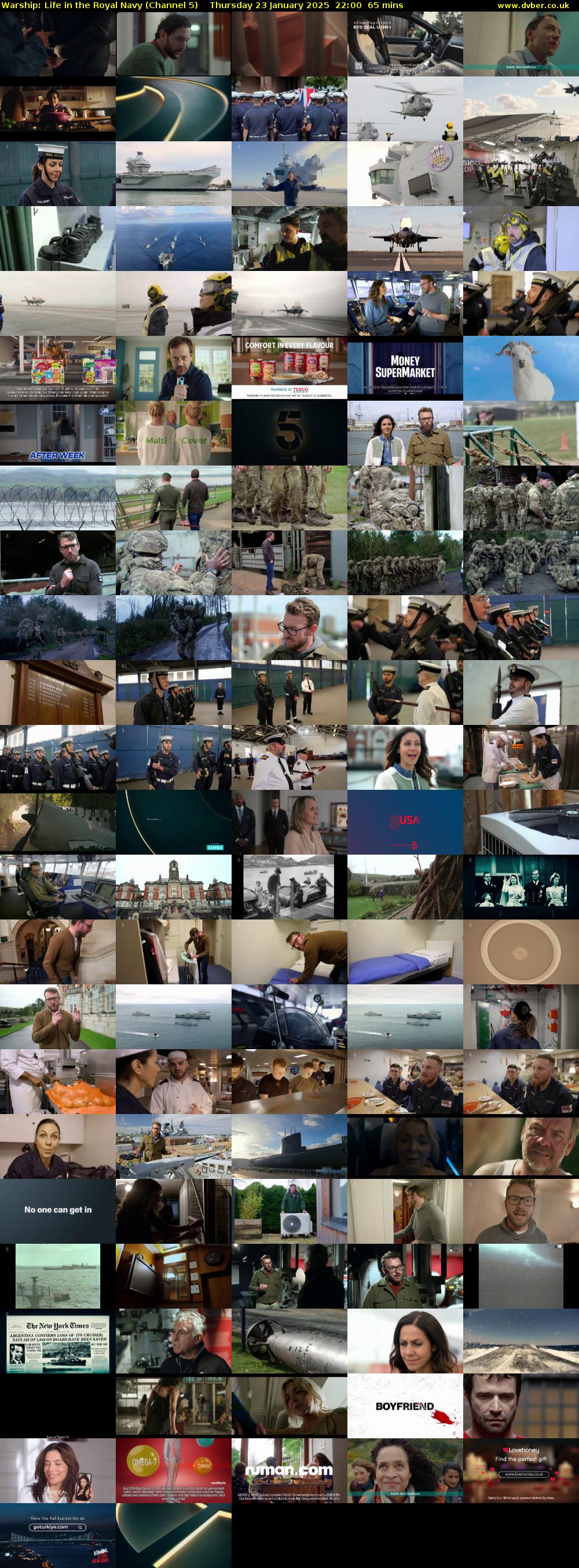 Warship: Life in the Royal Navy (Channel 5) Thursday 23 January 2025 22:00 - 23:05
