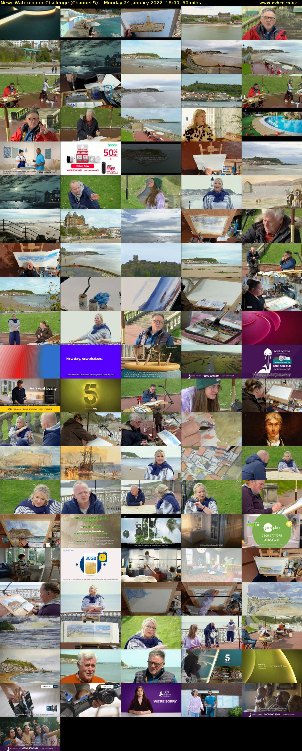 Watercolour Challenge (Channel 5) Monday 24 January 2022 16:00 - 17:00