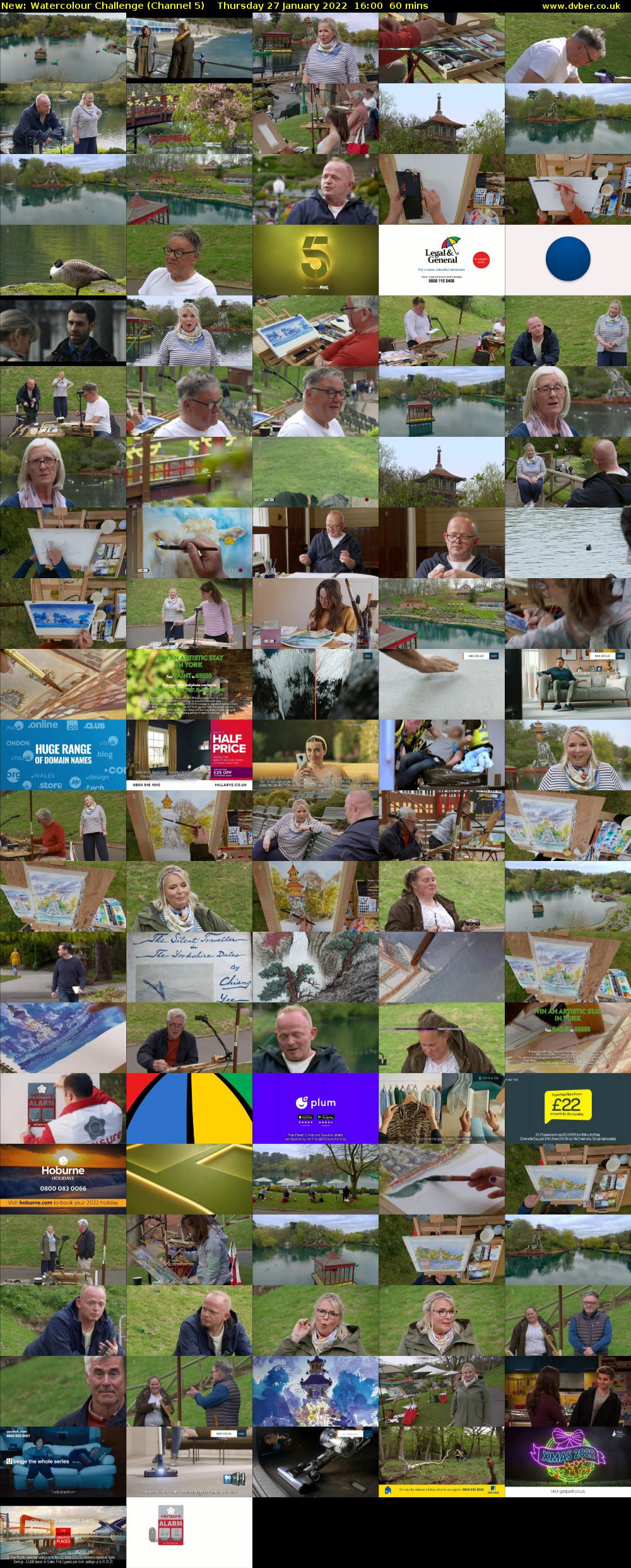 Watercolour Challenge (Channel 5) Thursday 27 January 2022 16:00 - 17:00