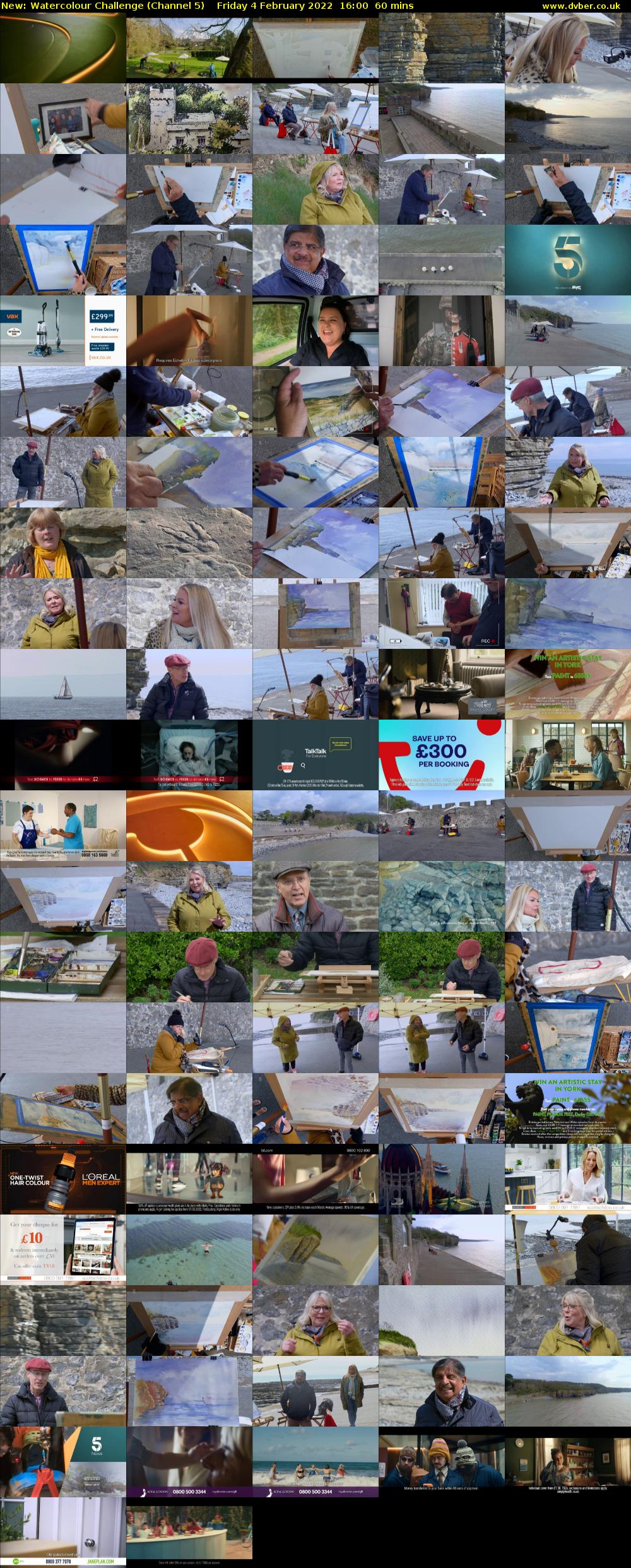 Watercolour Challenge (Channel 5) Friday 4 February 2022 16:00 - 17:00