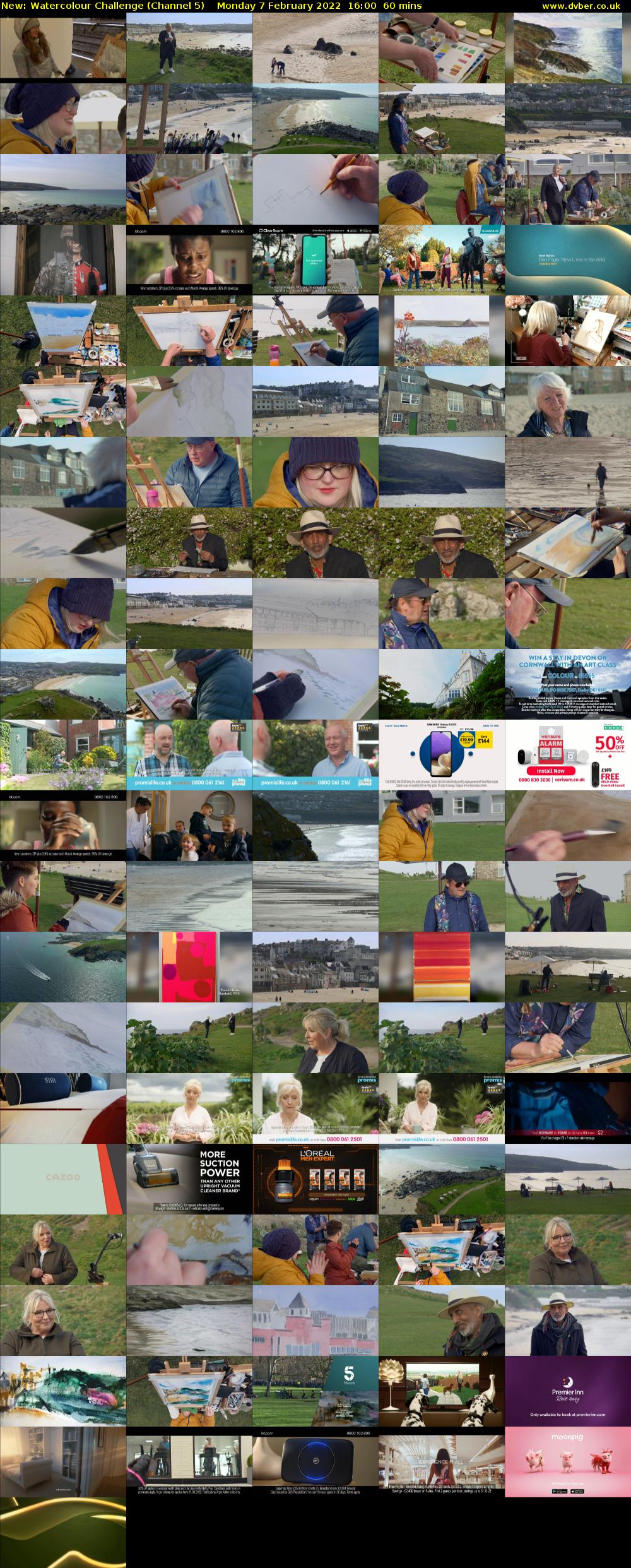 Watercolour Challenge (Channel 5) Monday 7 February 2022 16:00 - 17:00