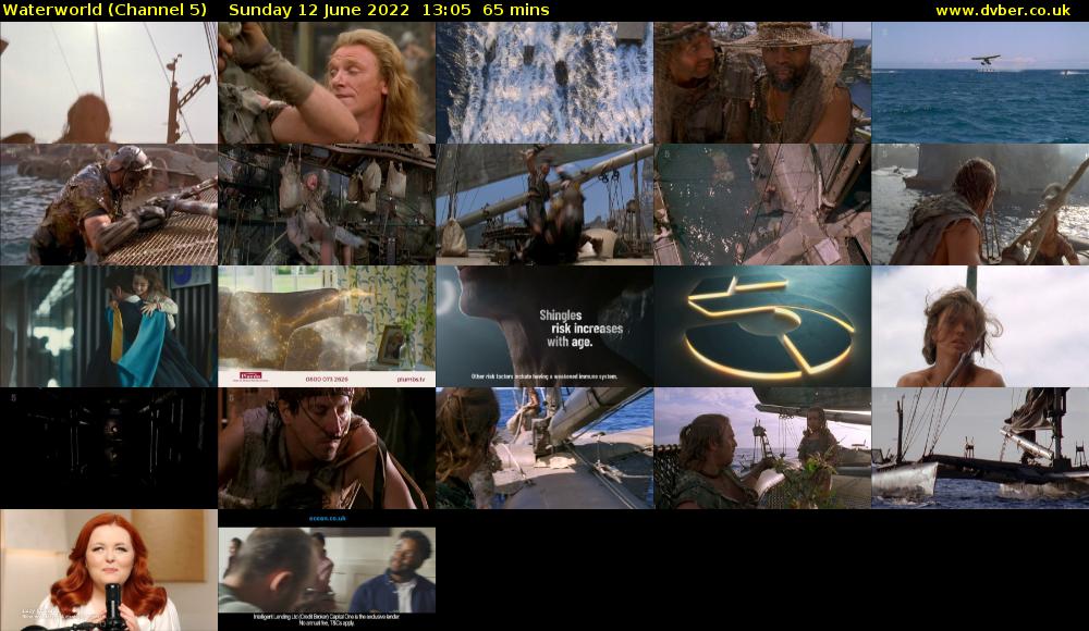 Waterworld (Channel 5) Sunday 12 June 2022 13:05 - 14:10
