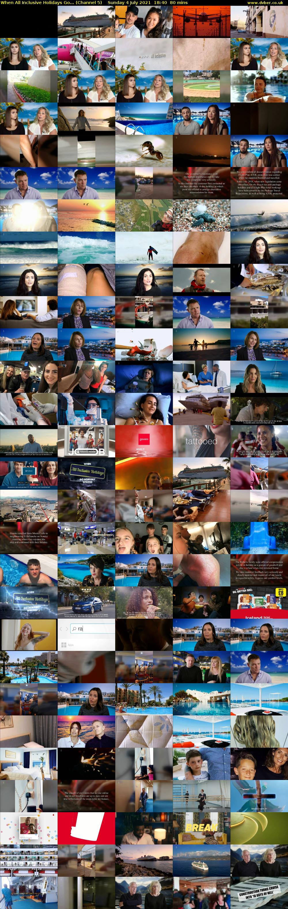 When All Inclusive Holidays Go... (Channel 5) Sunday 4 July 2021 18:40 - 20:00
