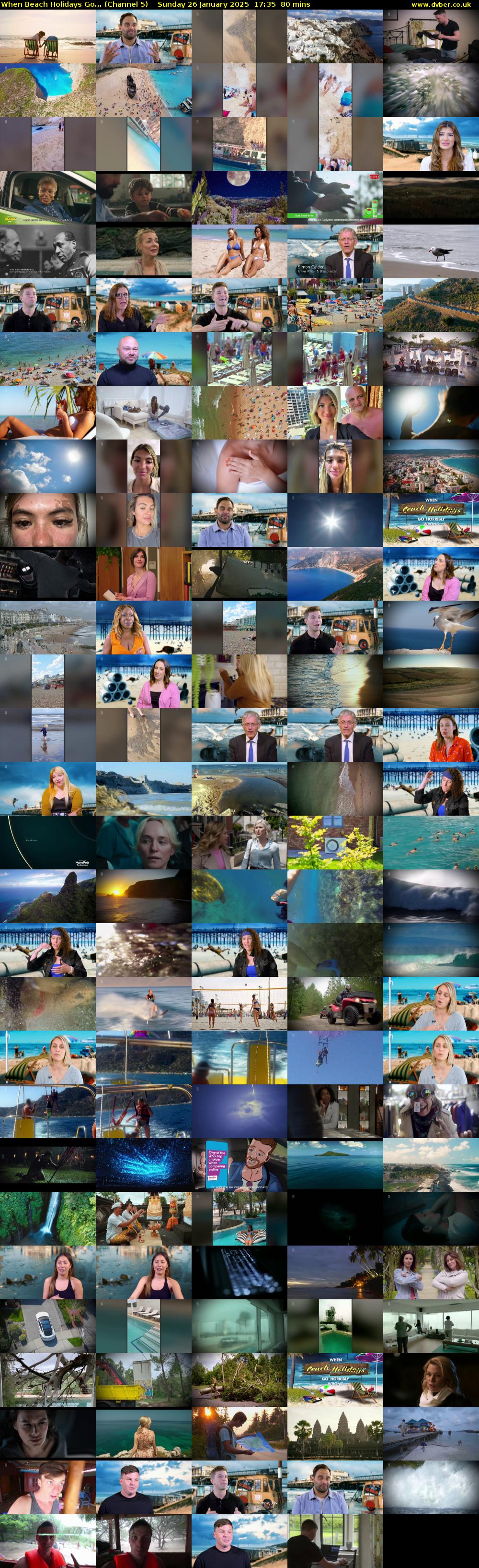 When Beach Holidays Go... (Channel 5) Sunday 26 January 2025 17:35 - 18:55