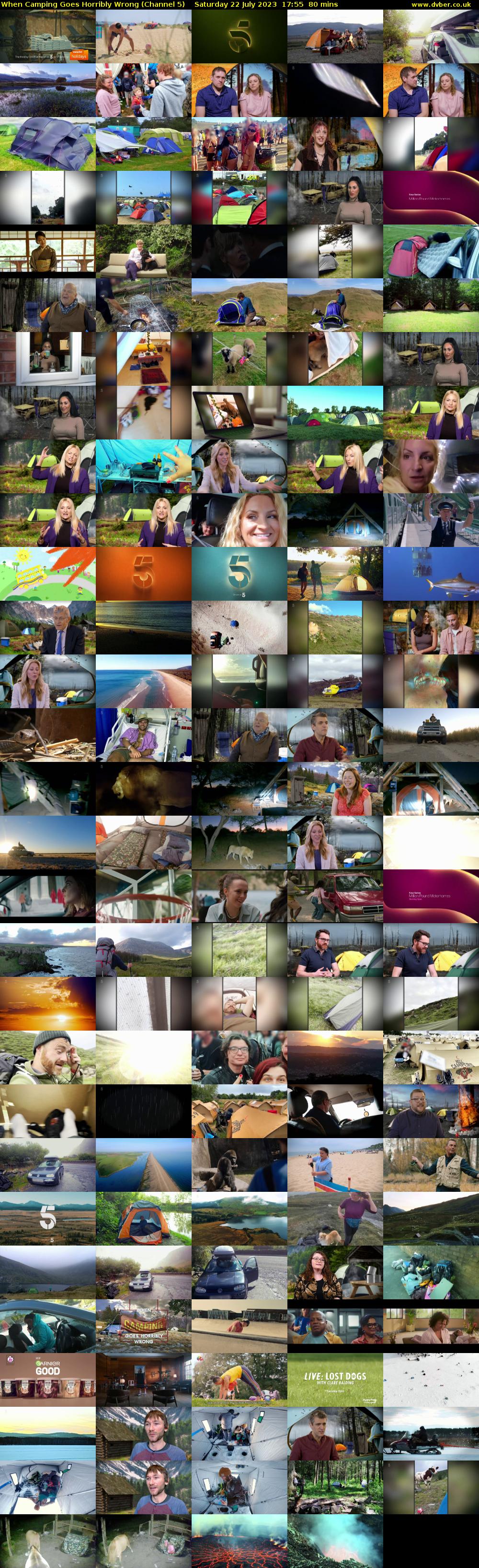 When Camping Goes Horribly Wrong (Channel 5) Saturday 22 July 2023 17:55 - 19:15