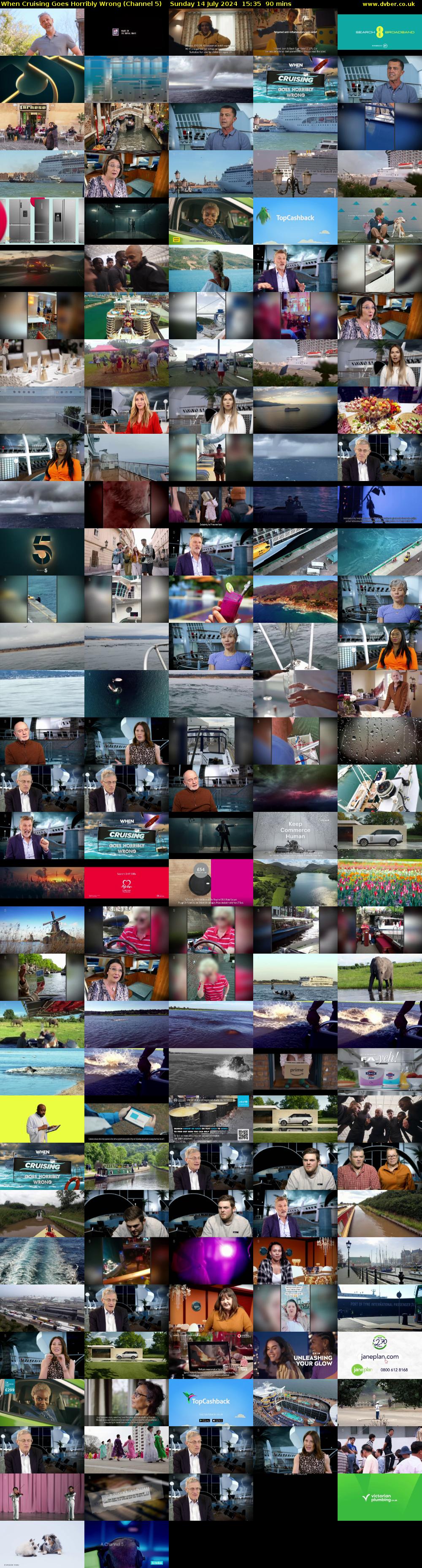 When Cruising Goes Horribly Wrong (Channel 5) Sunday 14 July 2024 15:35 - 17:05