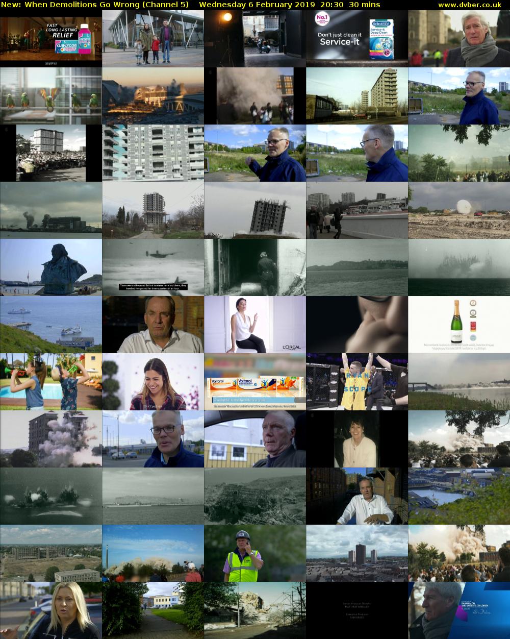 When Demolitions Go Wrong (Channel 5) Wednesday 6 February 2019 20:30 - 21:00