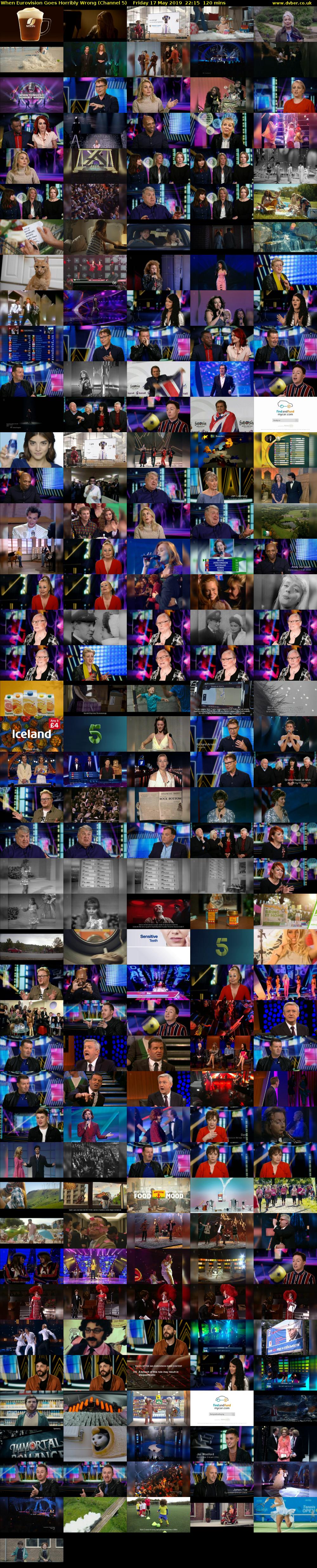 When Eurovision Goes Horribly Wrong (Channel 5) Friday 17 May 2019 22:15 - 00:15